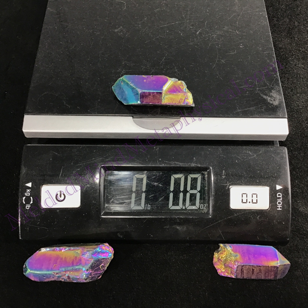 MeldedMind One (1) Titanium Aura Quartz Specimen ≈1.95in Rainbow Crystal 581