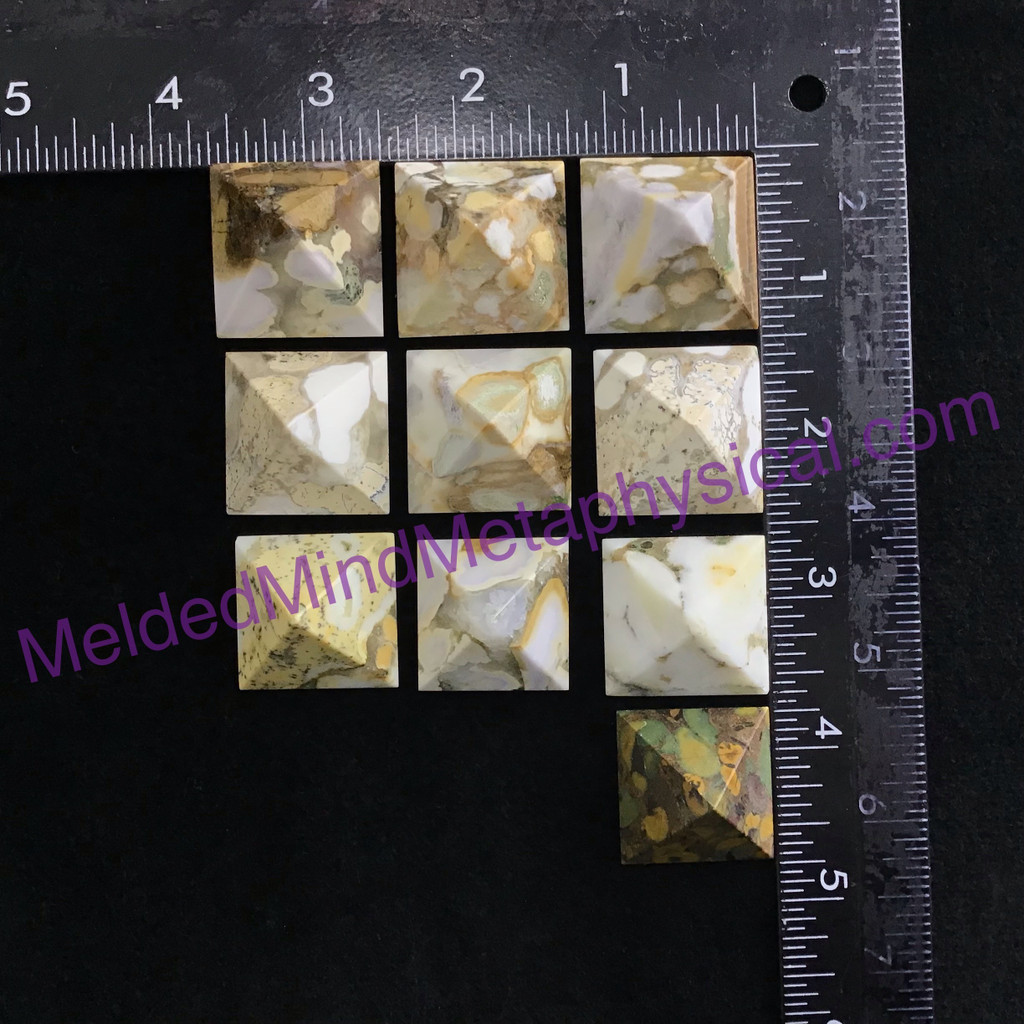 MeldedMind One (1) Agate Pyramid ≈1.08in Natural Neutral Crystal Shape 464