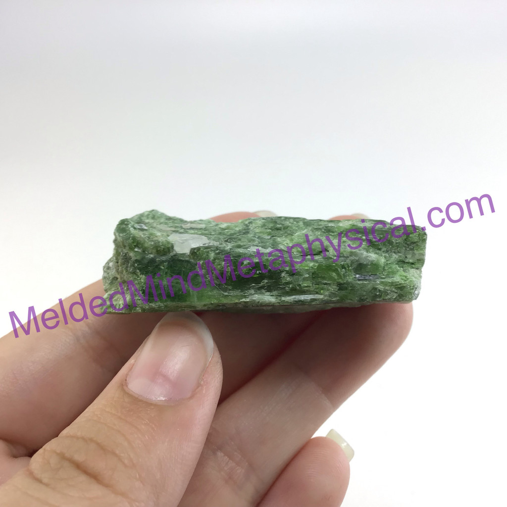 MeldedMind Diopside Specimen 1.91in Natrual Green Crystal Rough 183