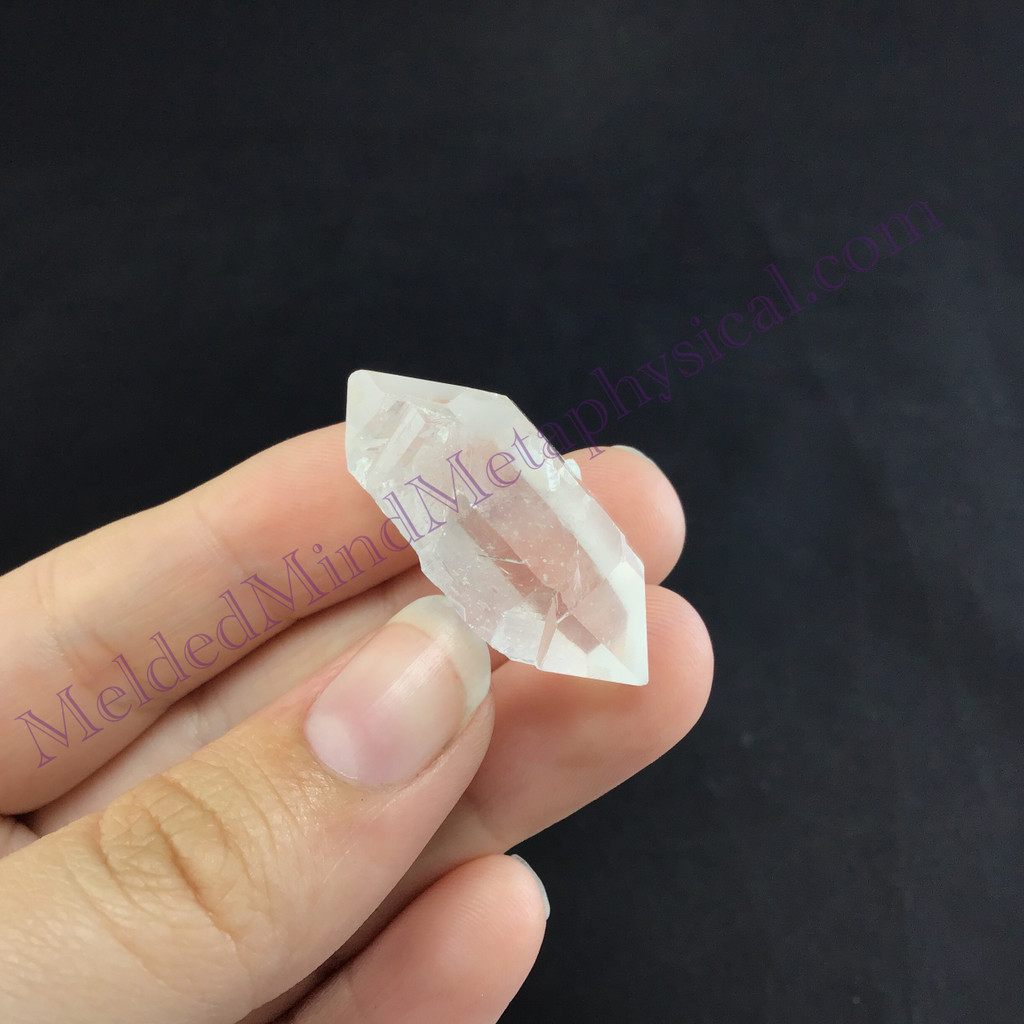 MeldedMind Fairy Dust Growth Crater Quartz 1.29in Natural White Crystal 930