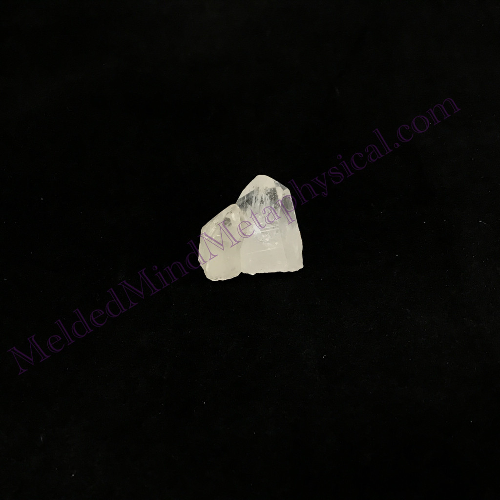 MeldedMind Rainbow Twin Quartz 1.28in Natural White Crystal 868