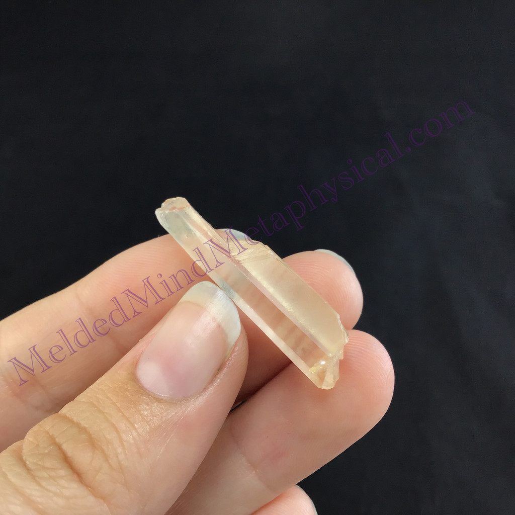 MeldedMind Lemurian Growth Crater Quartz 1.33in Natural White Crystal 926