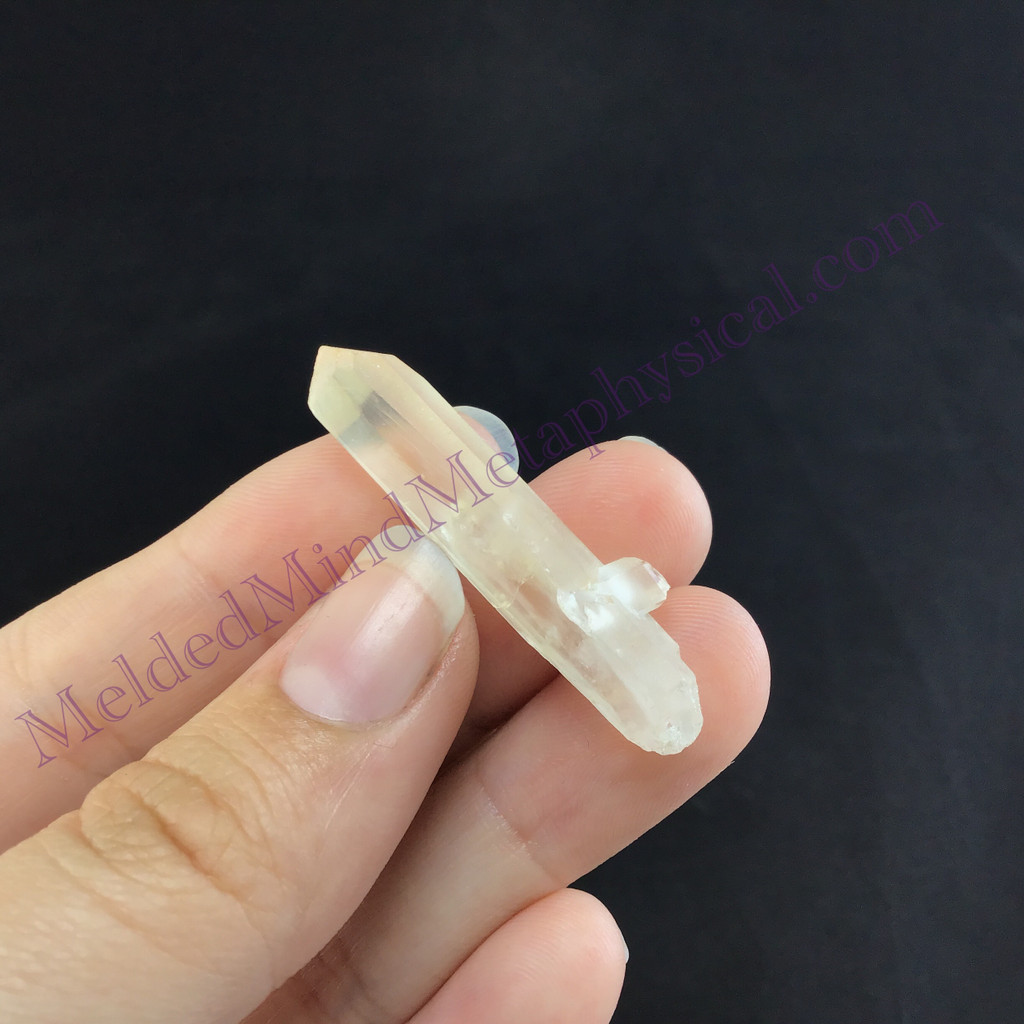 MeldedMind Twin Window Bridge Quartz 1.55in Natural White Crystal 863