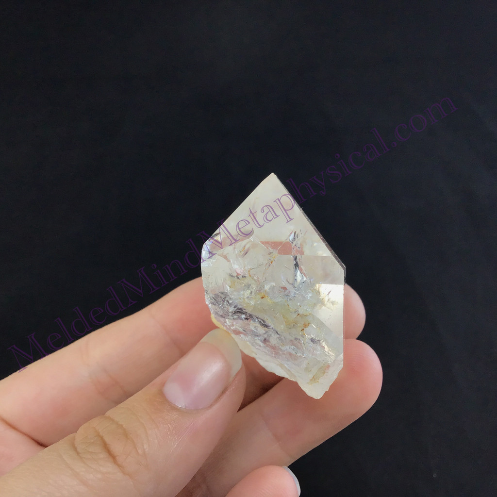 MeldedMind Rainbow Fairy Dust Quartz 1.45in Natural White Crystal 870