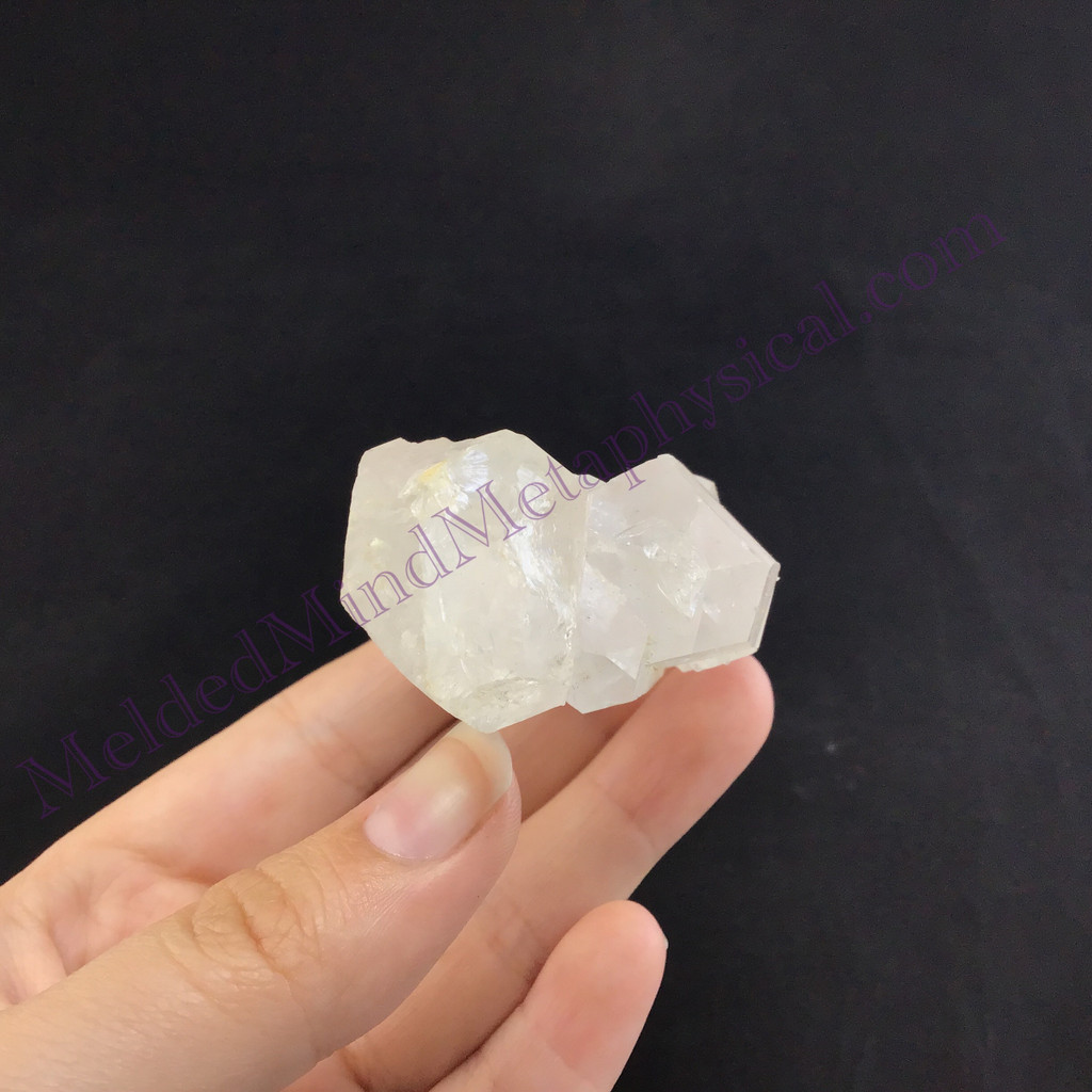 MeldedMind Rainbow Fairy Dust Veil Quartz 2.62in Natural White Crystal 924