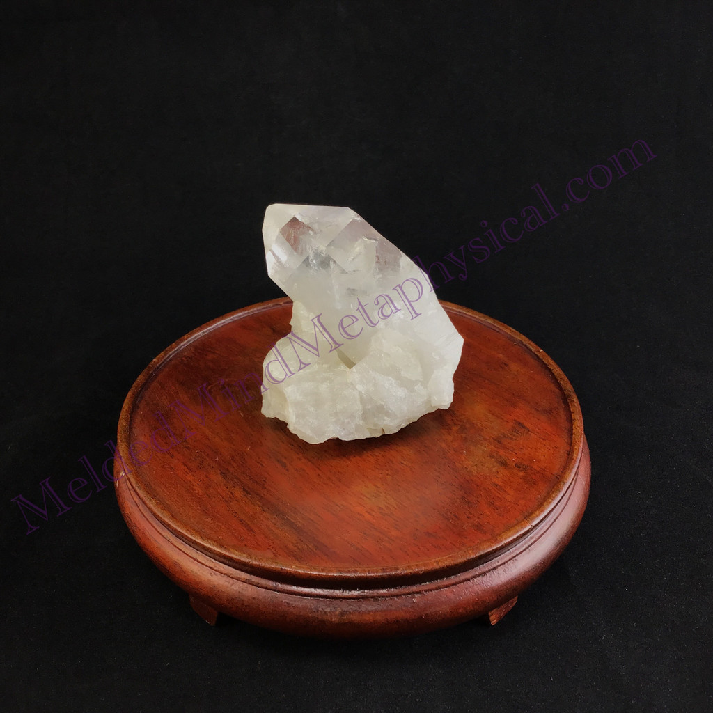 MeldedMind Rainbow Warrior Quartz 2.43in Natural White Crystal 923