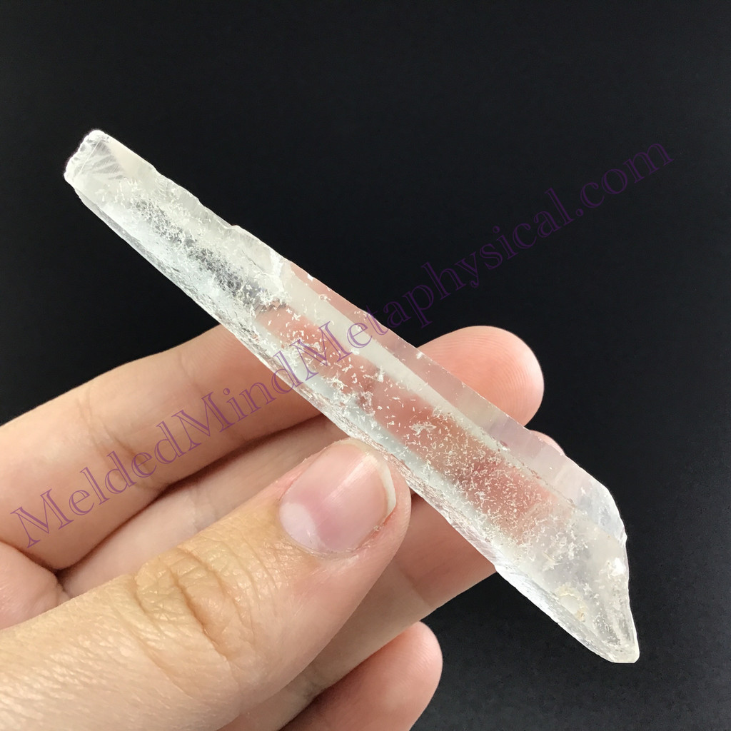 MeldedMind Fairy Dust Lemurian Quartz 3.11in Natural White Crystal 916