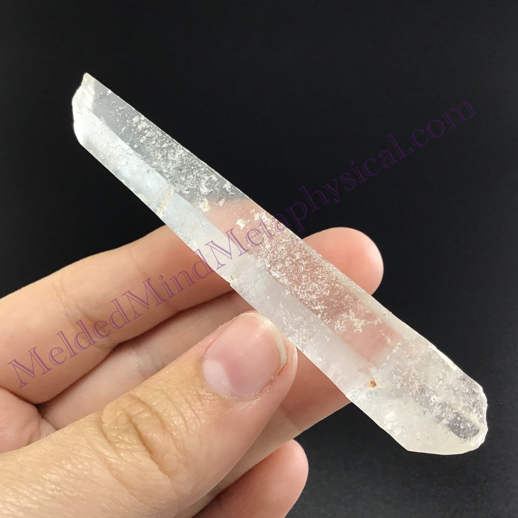 MeldedMind Fairy Dust Lemurian Quartz 3.11in Natural White Crystal 916