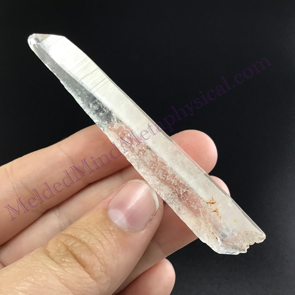 MeldedMind Fairy Dust Lemurian Quartz 3.02in Natural White Crystal 908