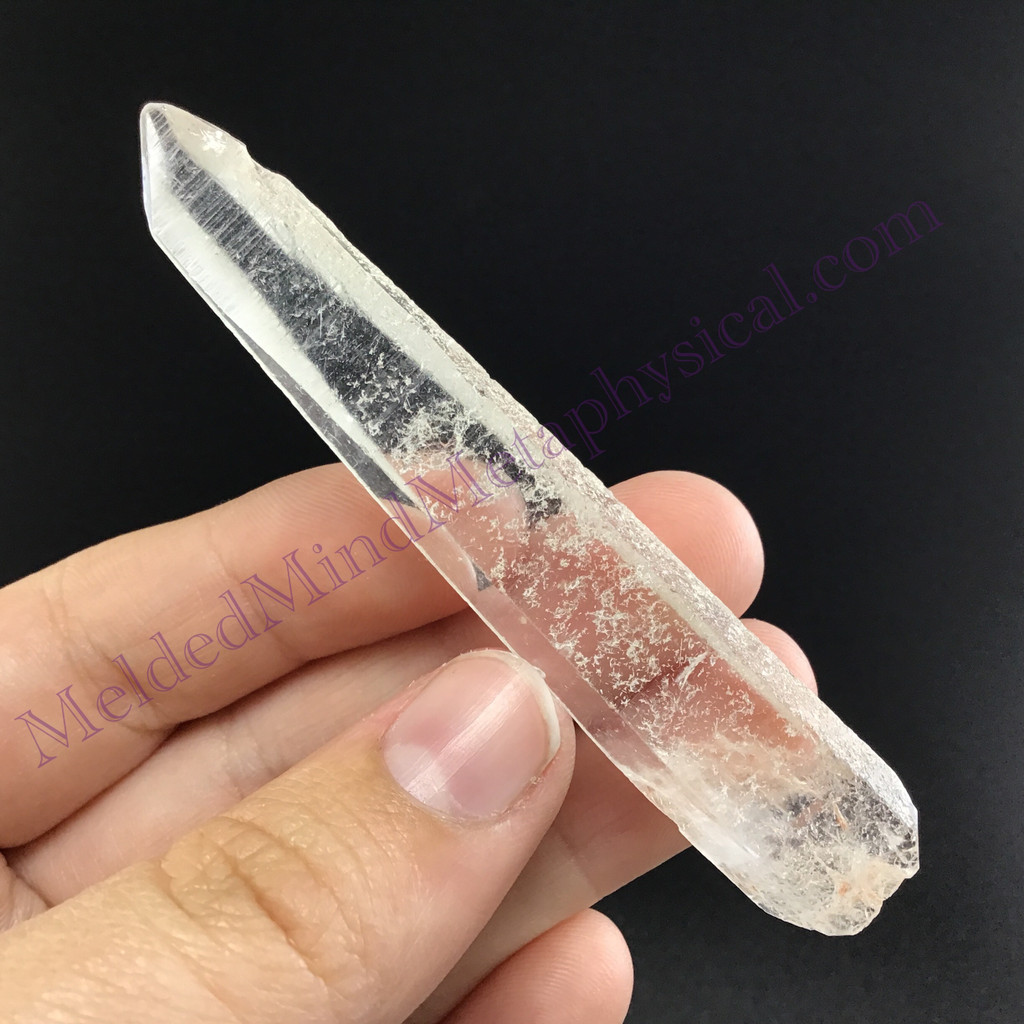 MeldedMind Fairy Dust Lemurian Quartz 3.02in Natural White Crystal 908