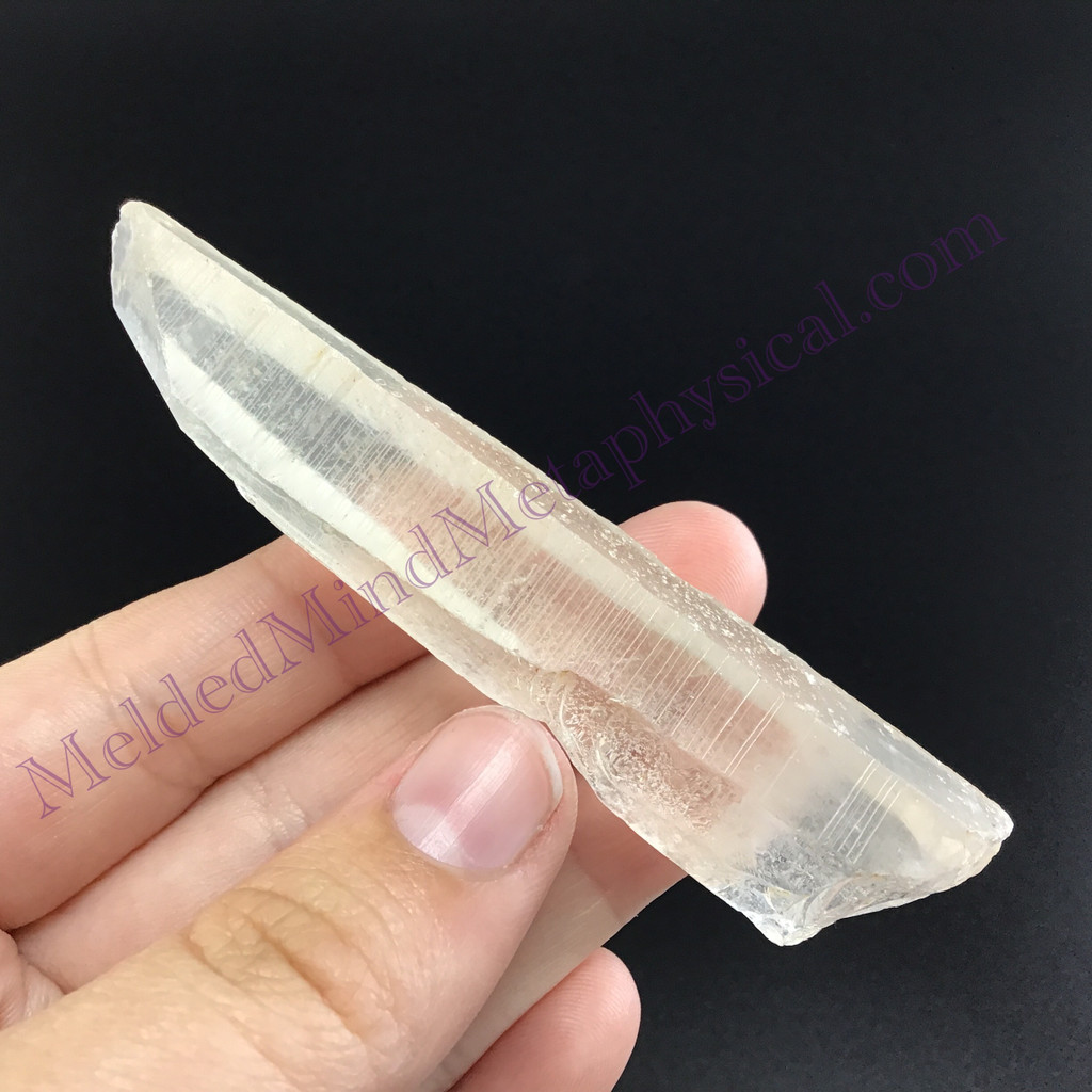 MeldedMind Fairy Dust Lemurian Quartz 3.29in Natural White Crystal 909