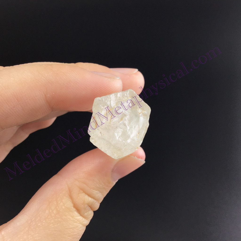 MeldedMind Fairy Dust Lemurian Quartz 3.29in Natural White Crystal 909