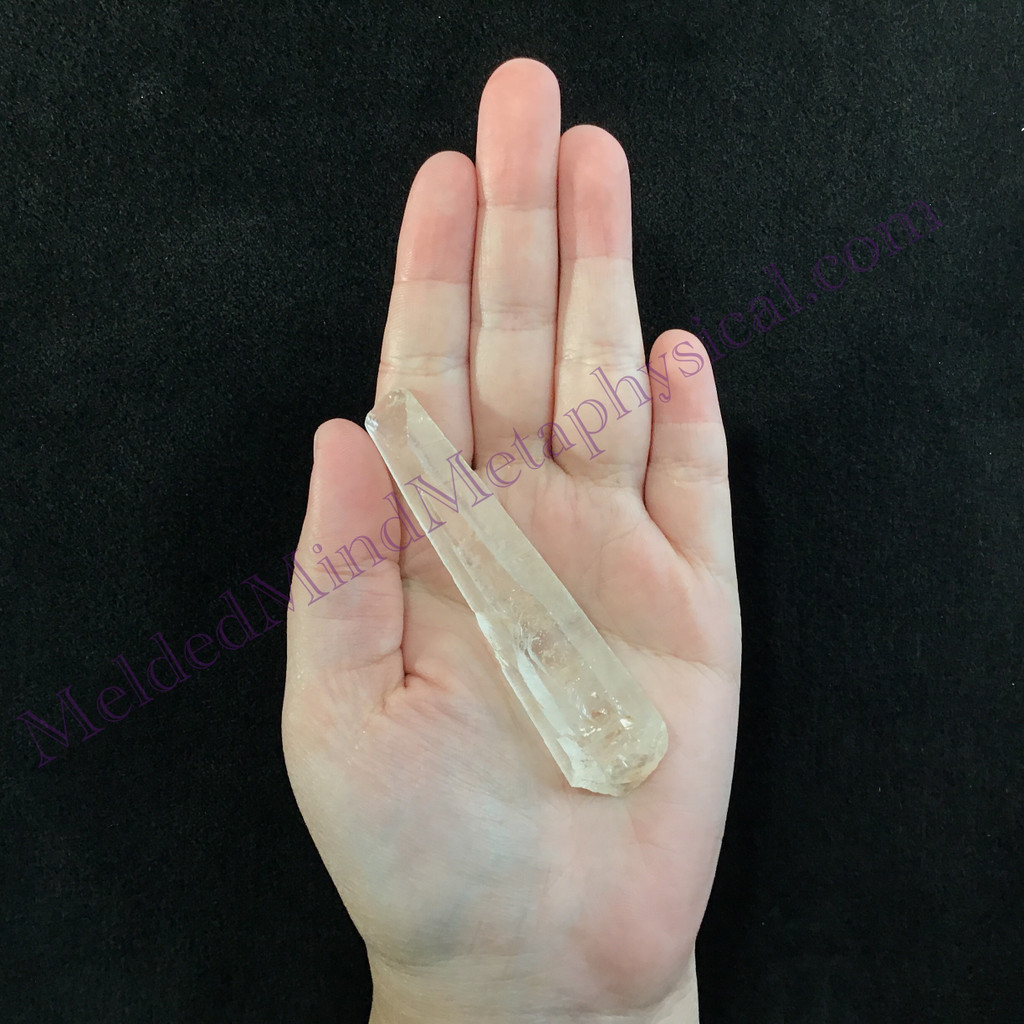 MeldedMind Fairy Dust Lemurian Quartz 3.29in Natural White Crystal 909