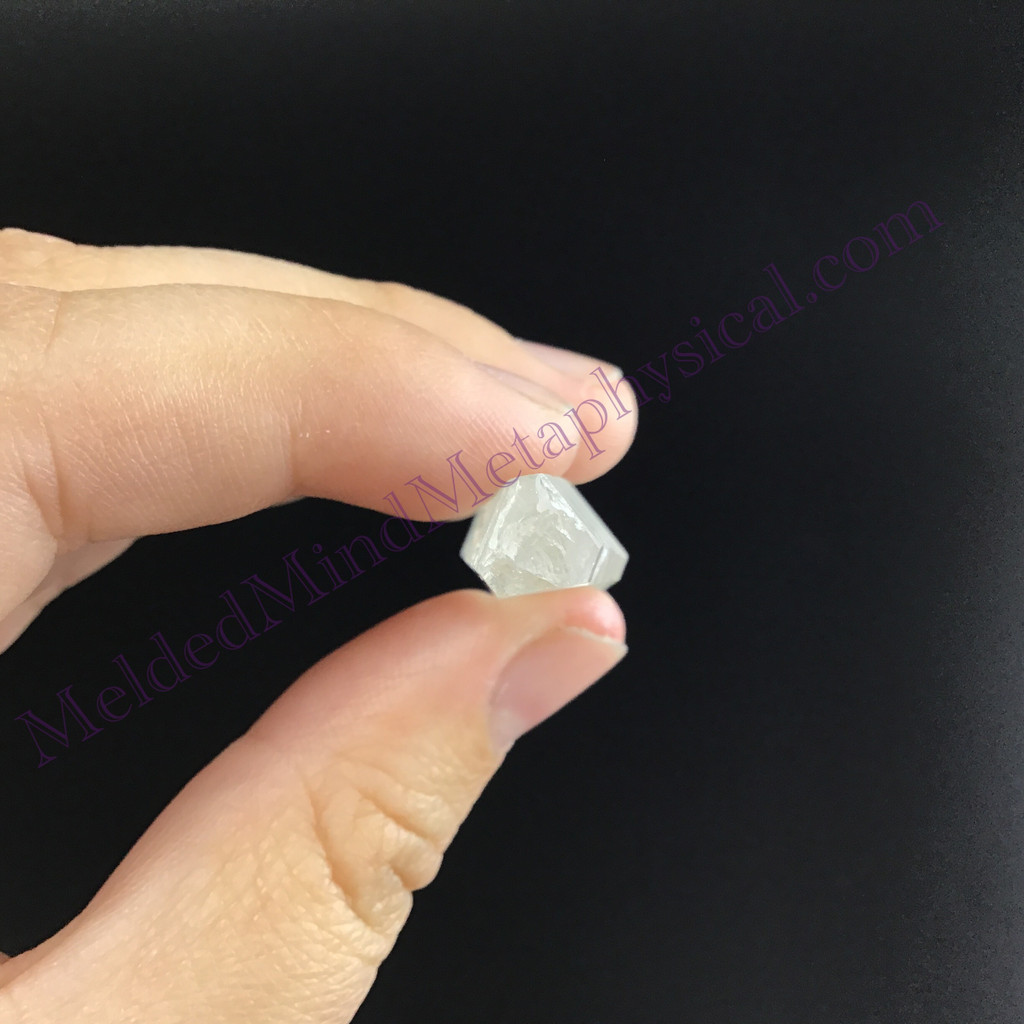 MeldedMind Fairy Dust Lemurian Quartz 3.25in Natural White Crystal 910