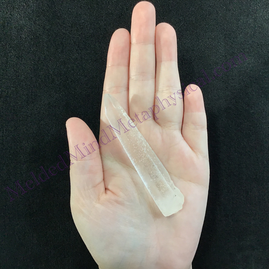 MeldedMind Fairy Dust Lemurian Quartz 3.31in Natural White Crystal 912