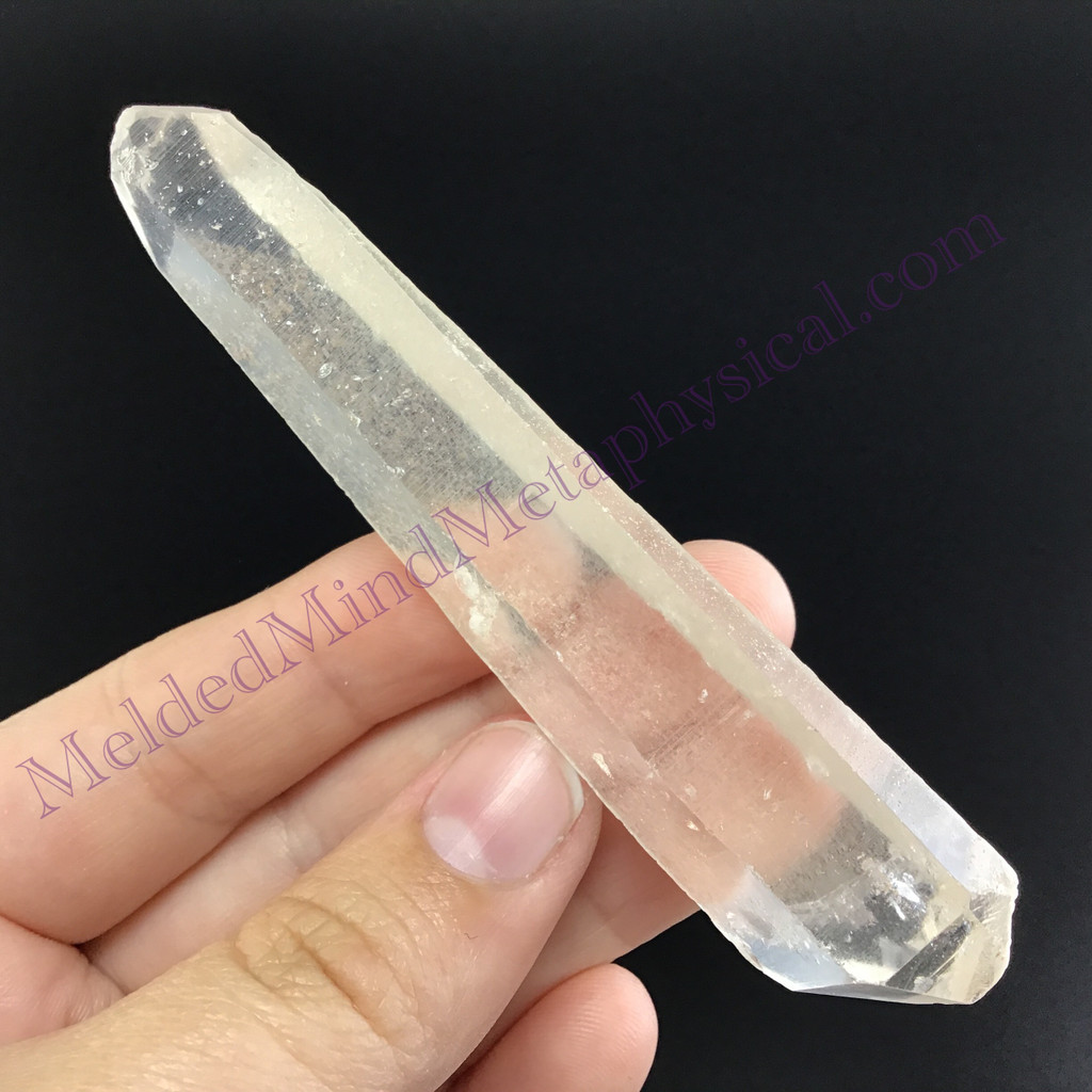 MeldedMind Fairy Dust Lemurian Quartz 3.52in Natural White Crystal 911