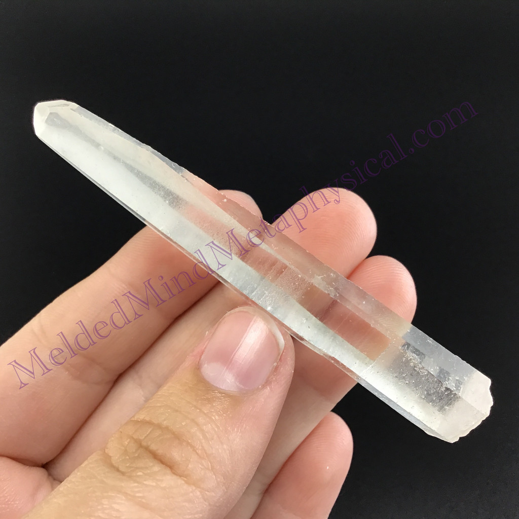 MeldedMind Fairy Dust Lemurian Quartz 3.01in Natural White Crystal 913