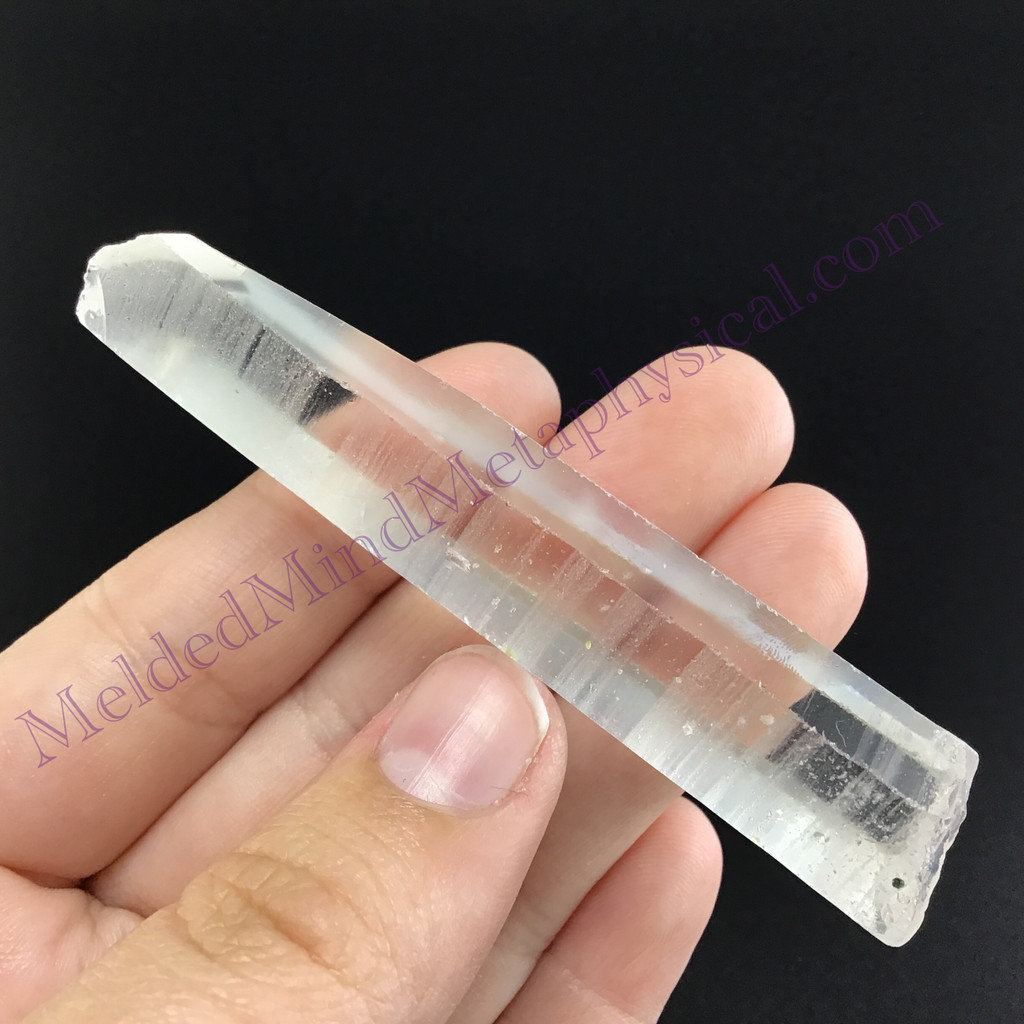 MeldedMind Fairy Dust Lemurian Quartz 3.16in Natural White Crystal 914