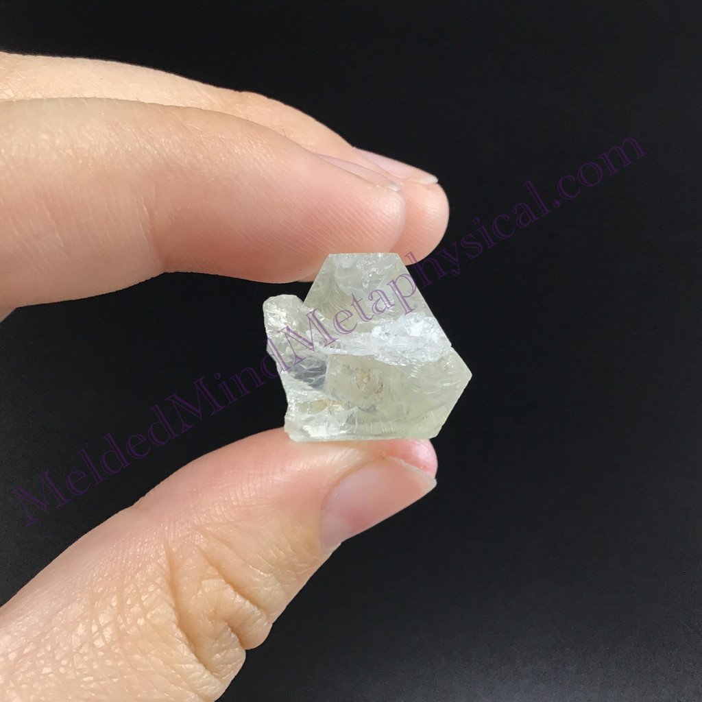 MeldedMind Lemurian Twin Quartz 1.75in Natural White Crystal 889