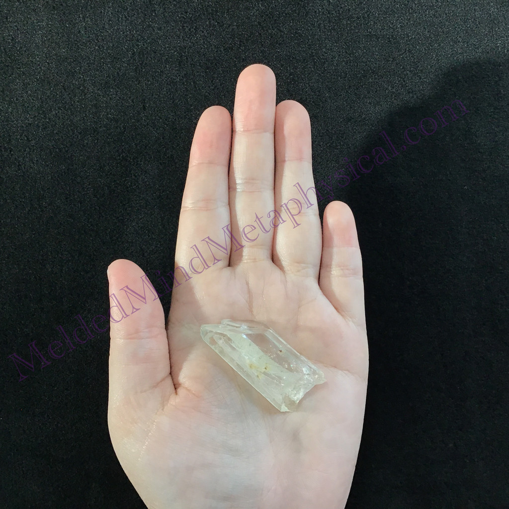 MeldedMind Lemurian Twin Quartz 1.75in Natural White Crystal 889