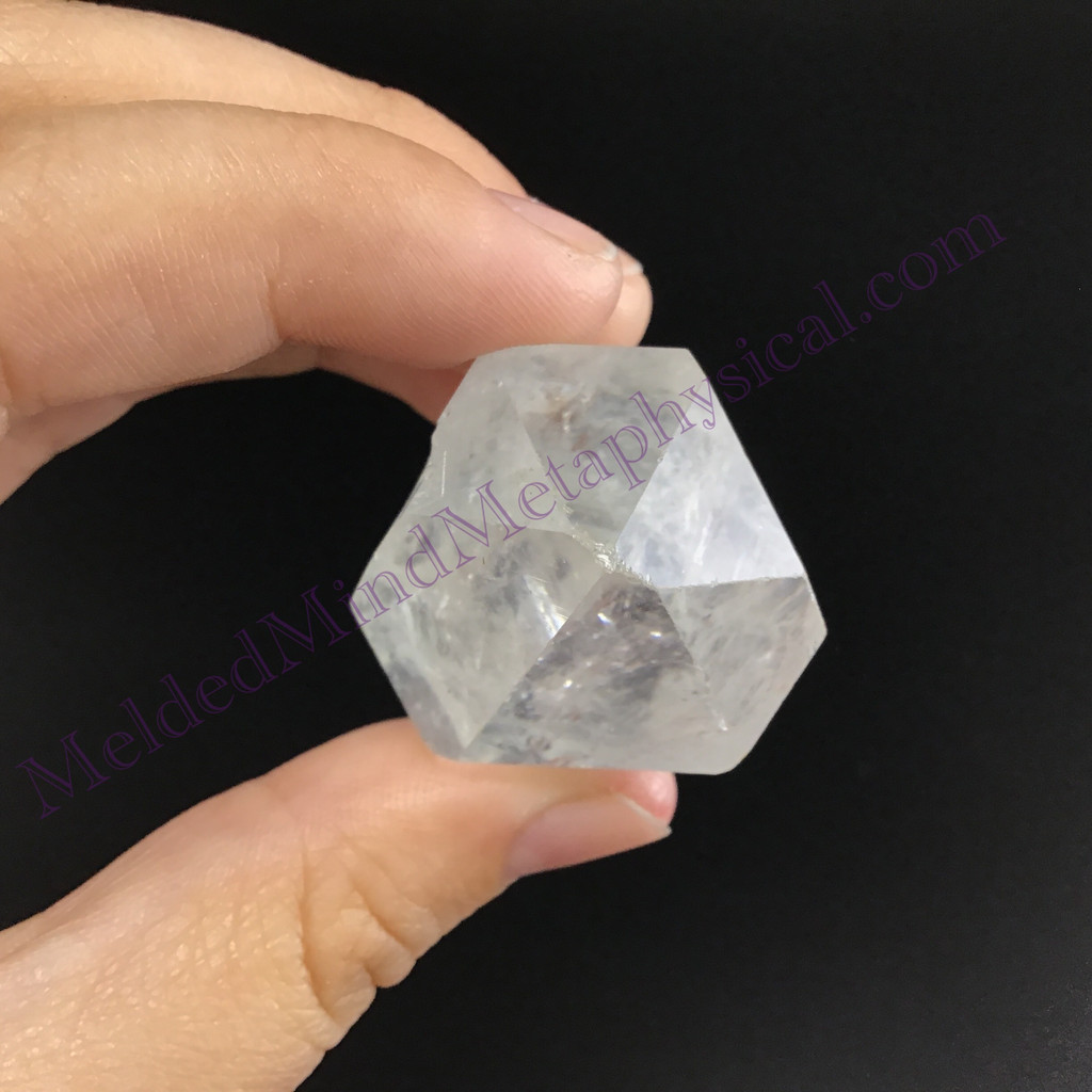 MeldedMind Rainbow Lemurian Quartz 1.86in Natural White Crystal 885