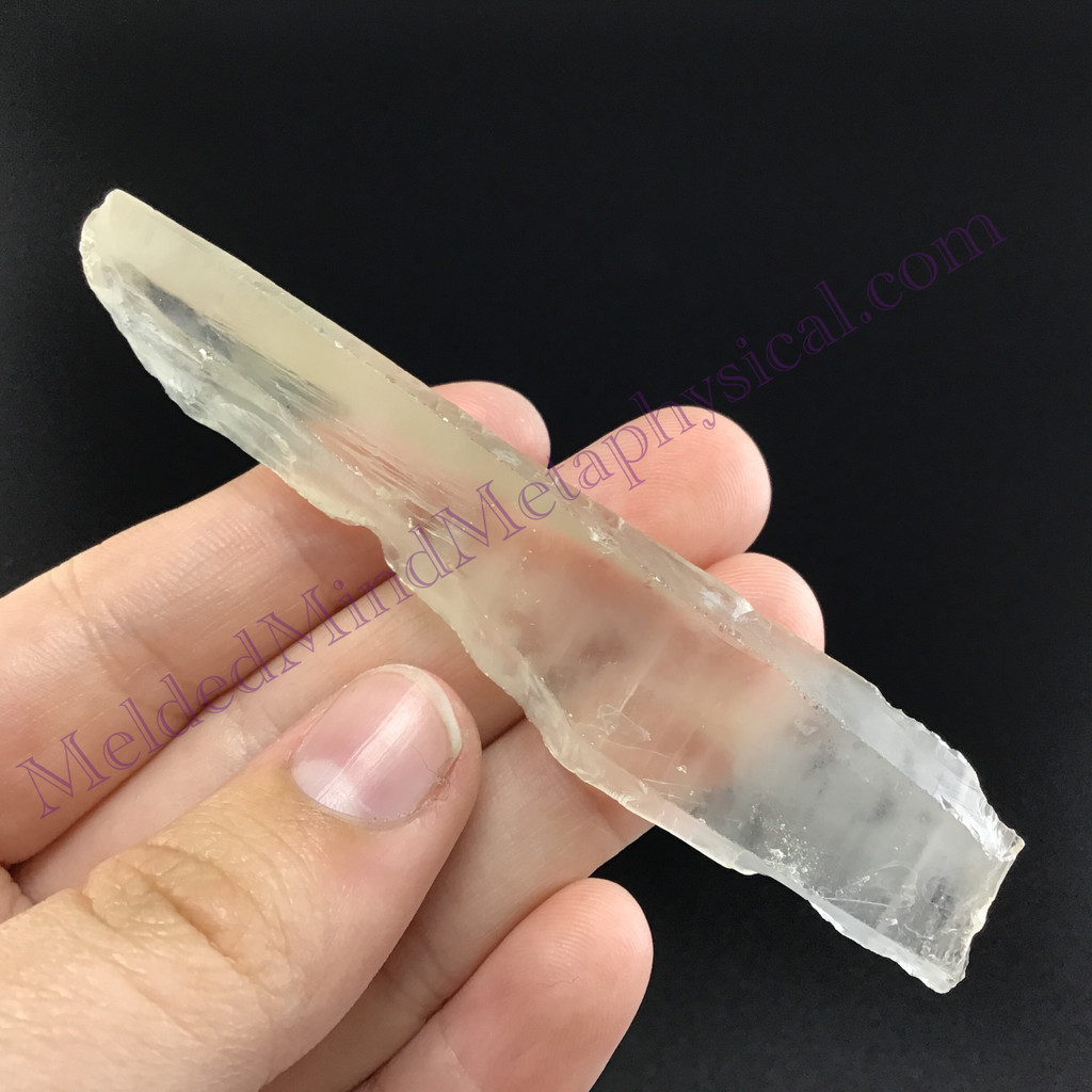 MeldedMind Lemurian Quartz 3.35in Natural White Clear Crystal 907