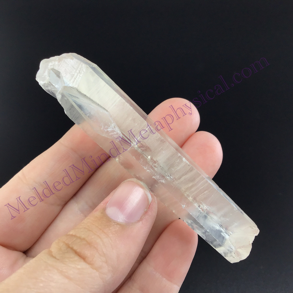 MeldedMind Lemurian Quartz 3in Natural White Clear Crystal 905