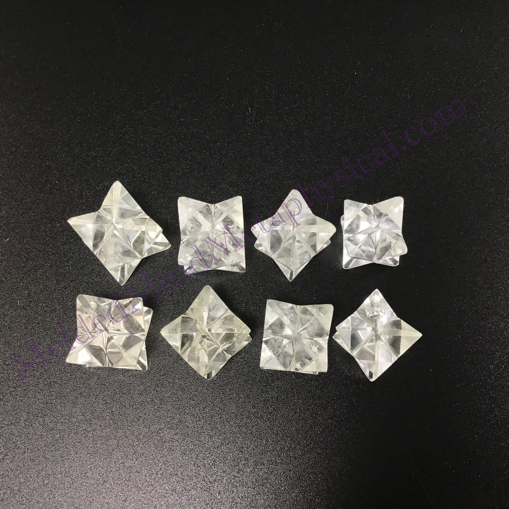 MeldedMind One (1) Clear Quartz Merkaba ≈.52in+ Natural Crystal Stone 560