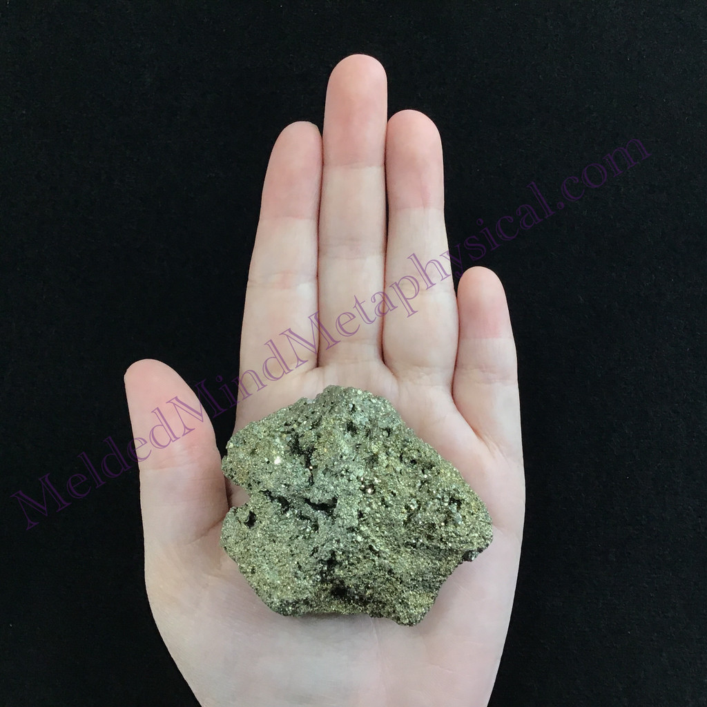 MeldedMind Peru Pyrite Rough Specimen 2.36in Natural Gray Crystal 021