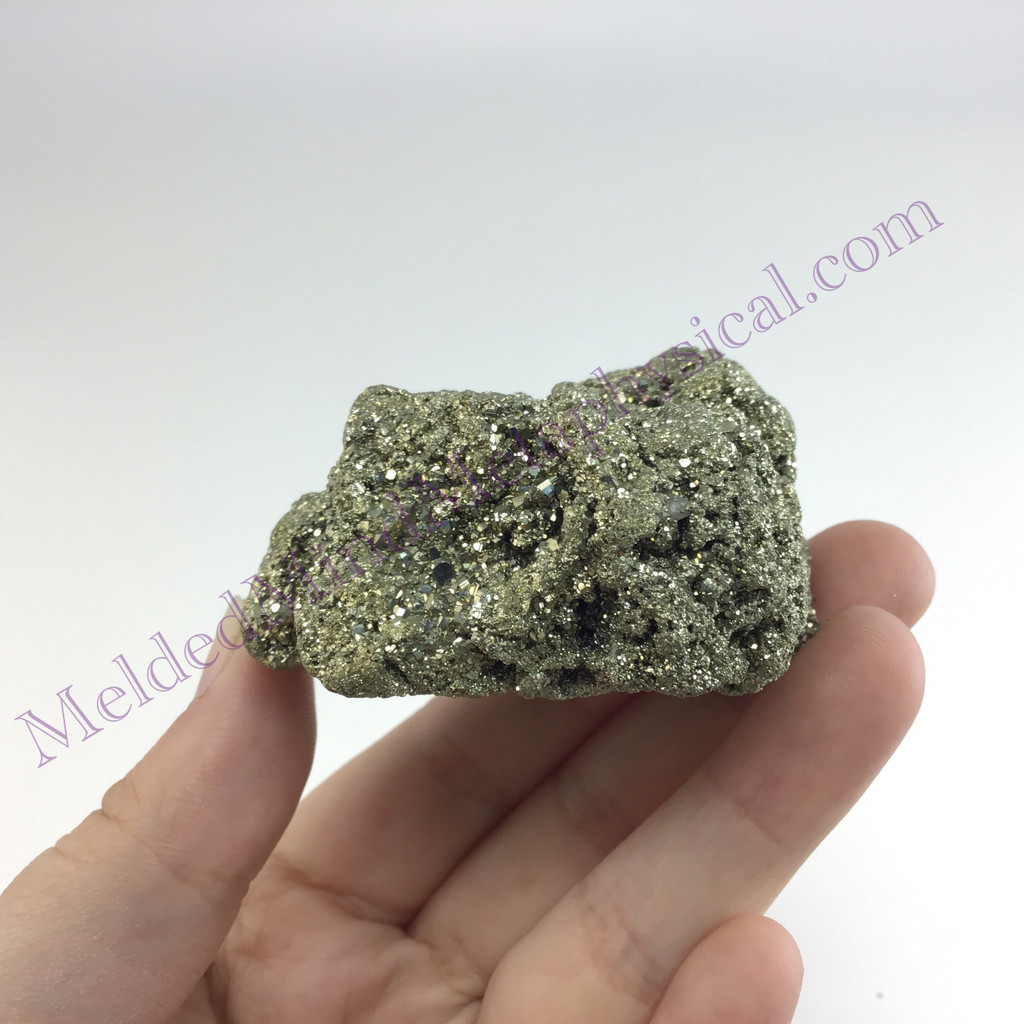 MeldedMind Peru Pyrite Rough Specimen 2.24in Natural Gray Crystal 024