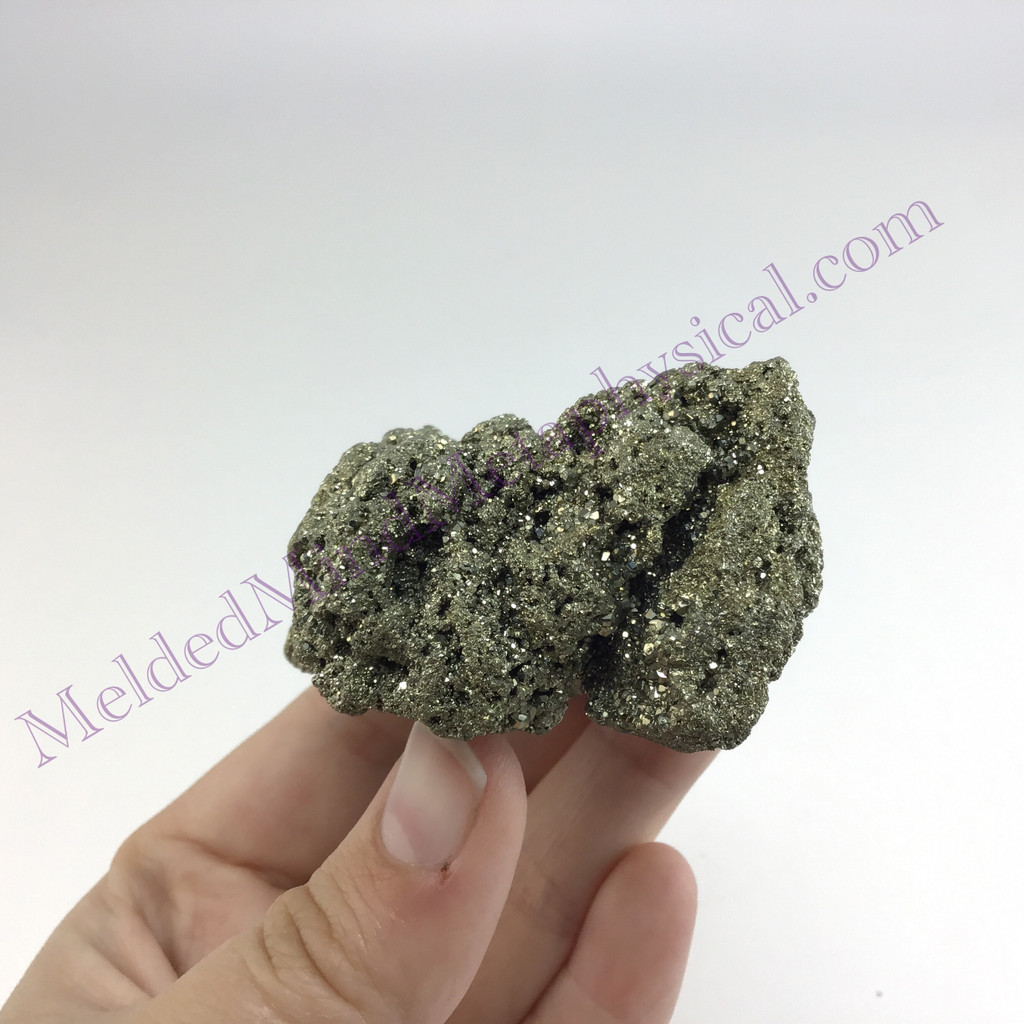 MeldedMind Peru Pyrite Rough Specimen 2.24in Natural Gray Crystal 024