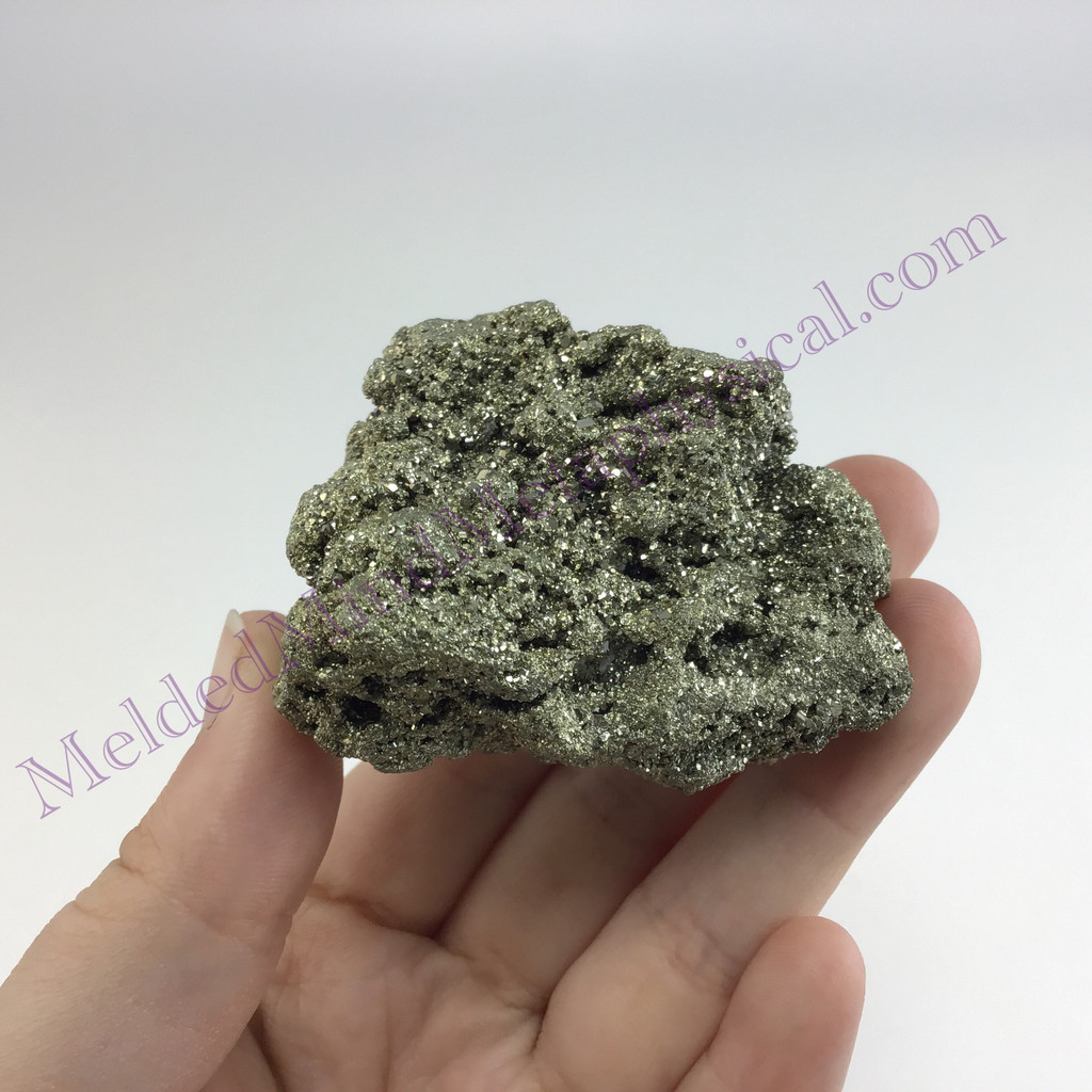 MeldedMind Peru Pyrite Rough Specimen 2.24in Natural Gray Crystal 024