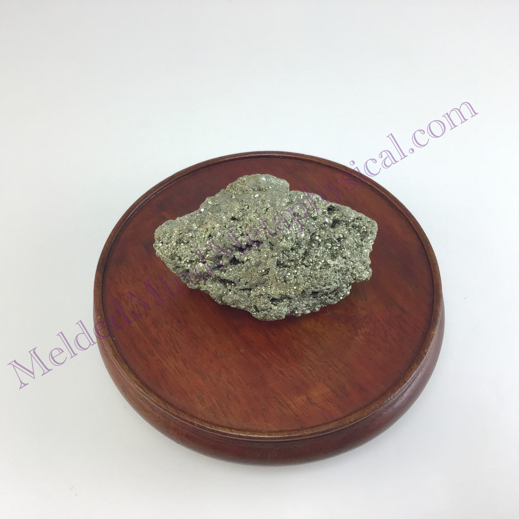 MeldedMind Peru Pyrite Rough Specimen 2.60in Natural Gray Crystal 023