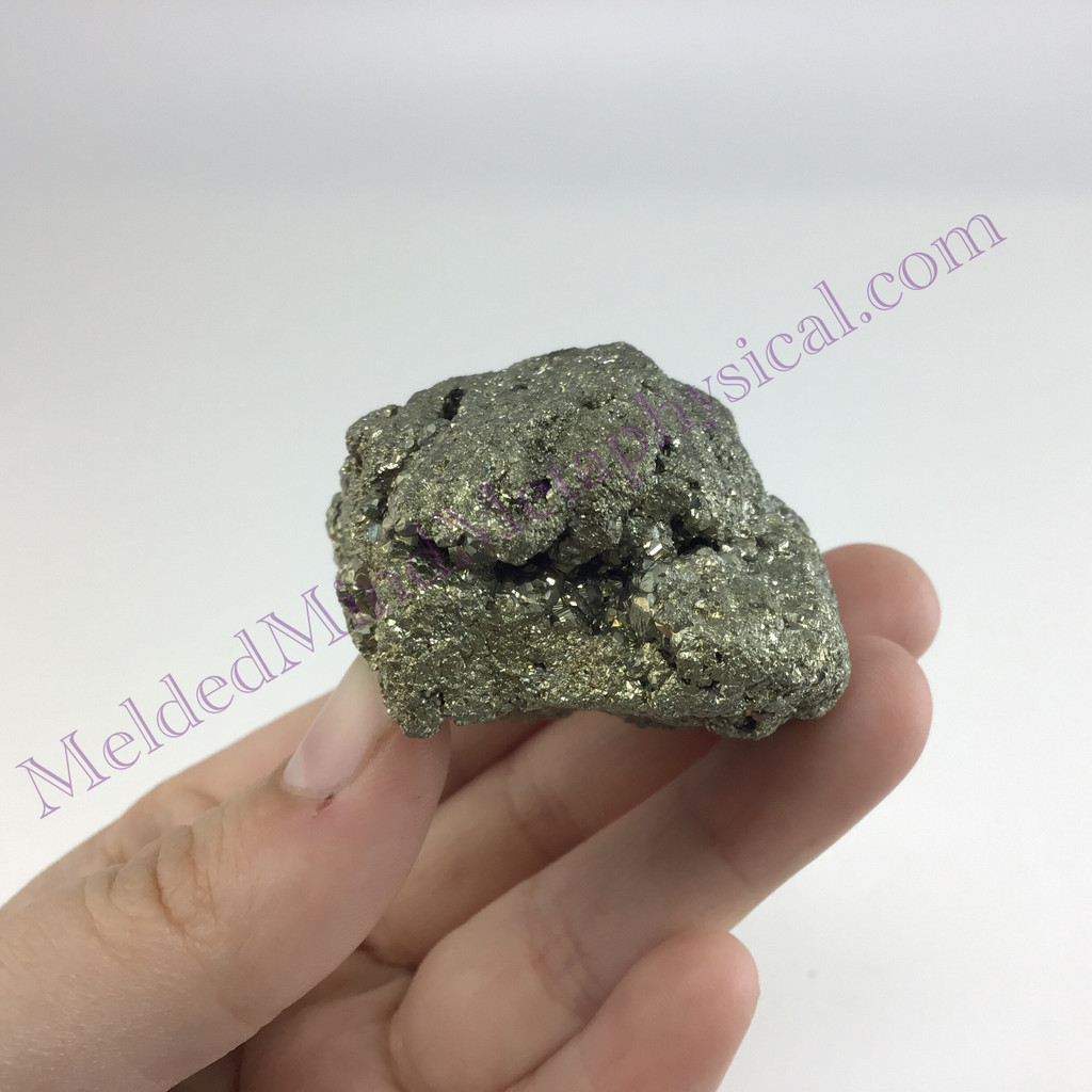 MeldedMind Peru Pyrite Rough Specimen 2.20in Natural Gray Crystal 027