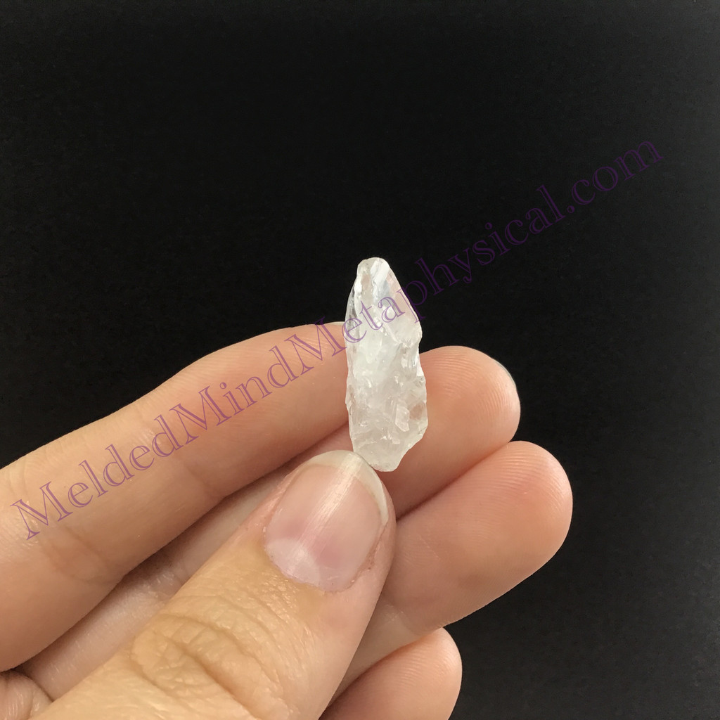 MeldedMind SatyaMani Quartz Specimen .87in Natural White Crystal 099