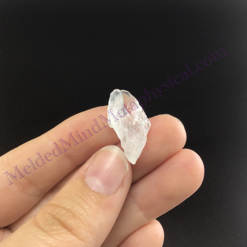 MeldedMind SatyaMani Quartz Specimen .87in Natural White Crystal 099