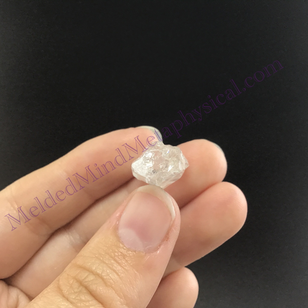 MeldedMind SatyaMani Quartz Specimen 1in Natural White Crystal 103