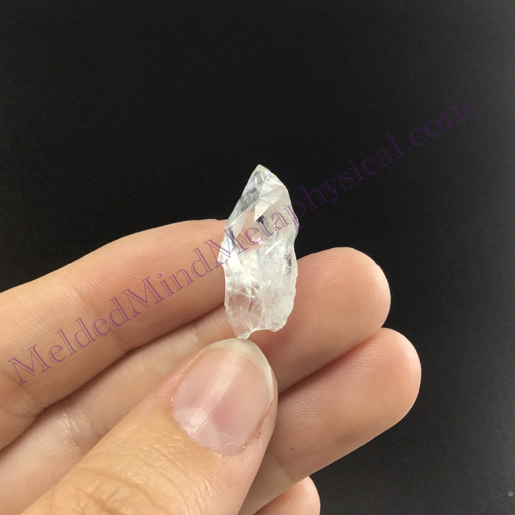MeldedMind SatyaMani Quartz Specimen .86in Natural White Crystal 105
