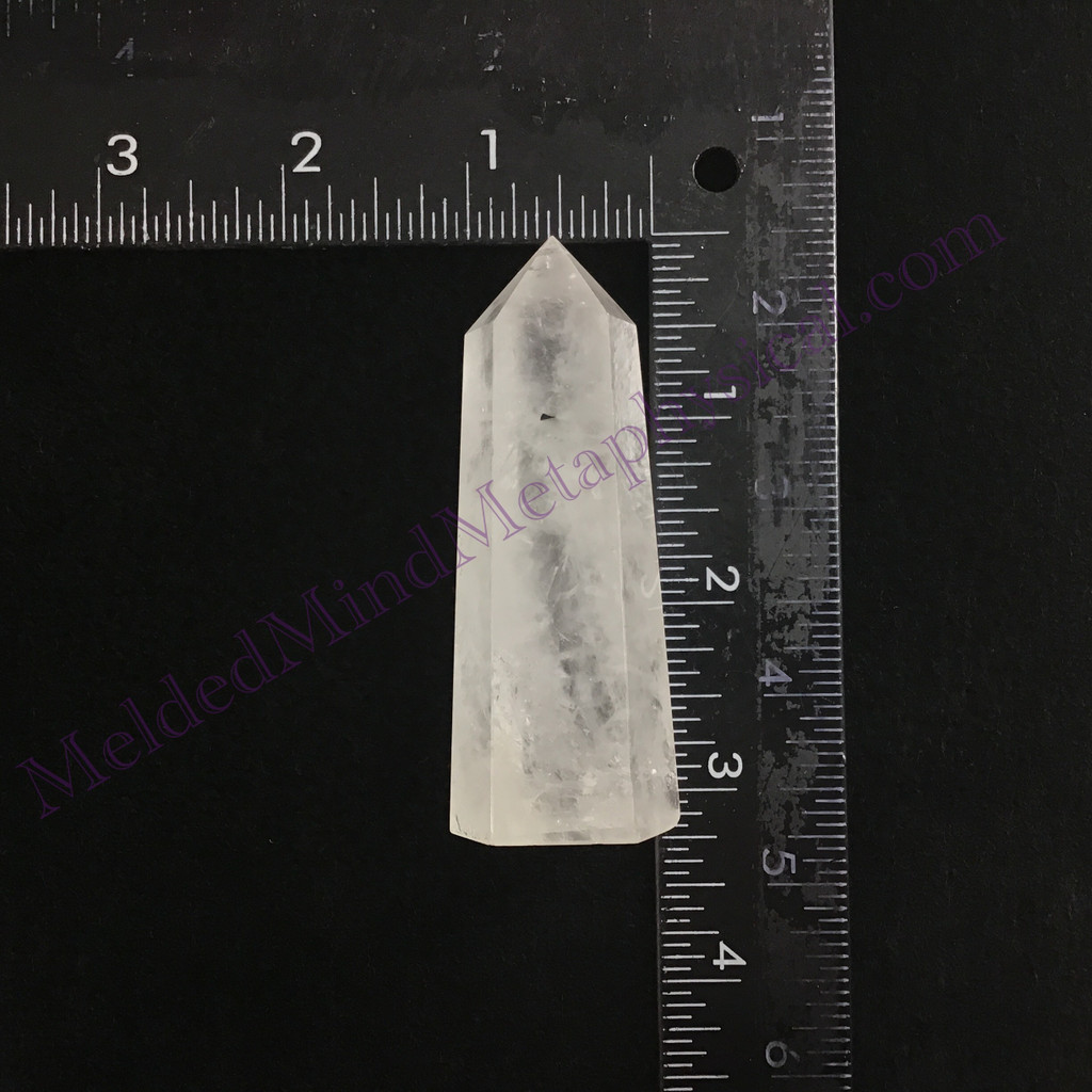 MeldedMind Black Tourmaline in Quartz Obelisk Tower 3.03in Natural Crystal 179