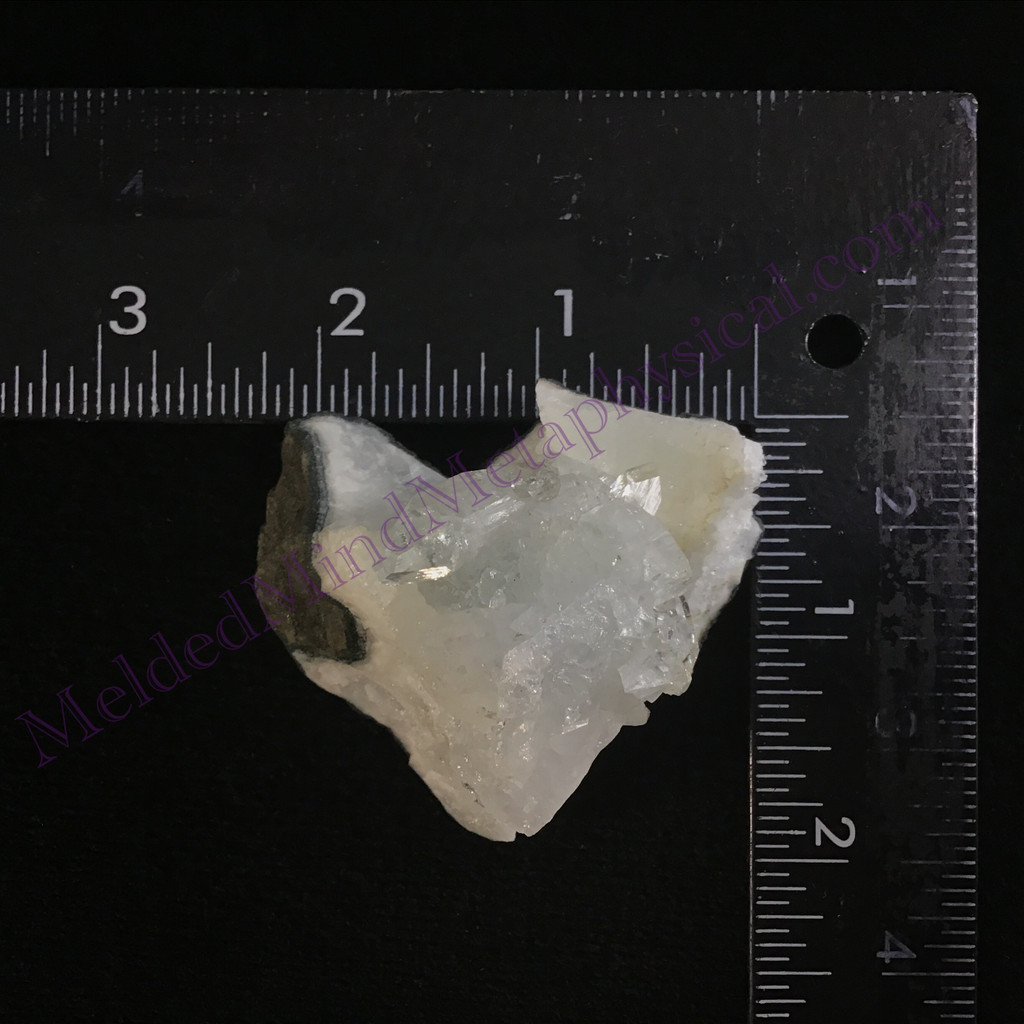 MeldedMind Apophyllite Cluster Specimen 2.25in Natural Clear Crystal India 286