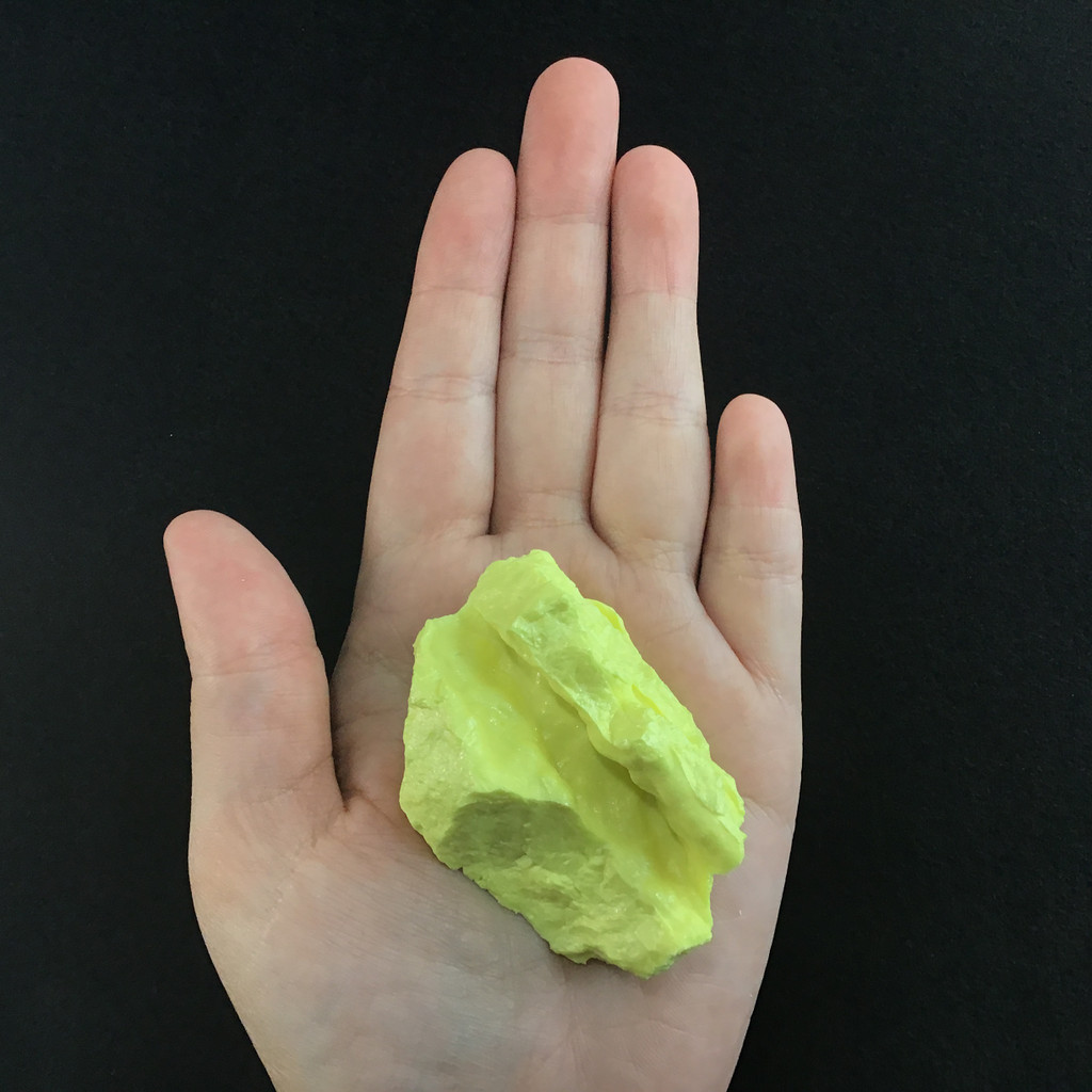 MeldedMind Louisiana Sulphur Sulfur Specimen 2.37in Natural Yellow Mineral 039