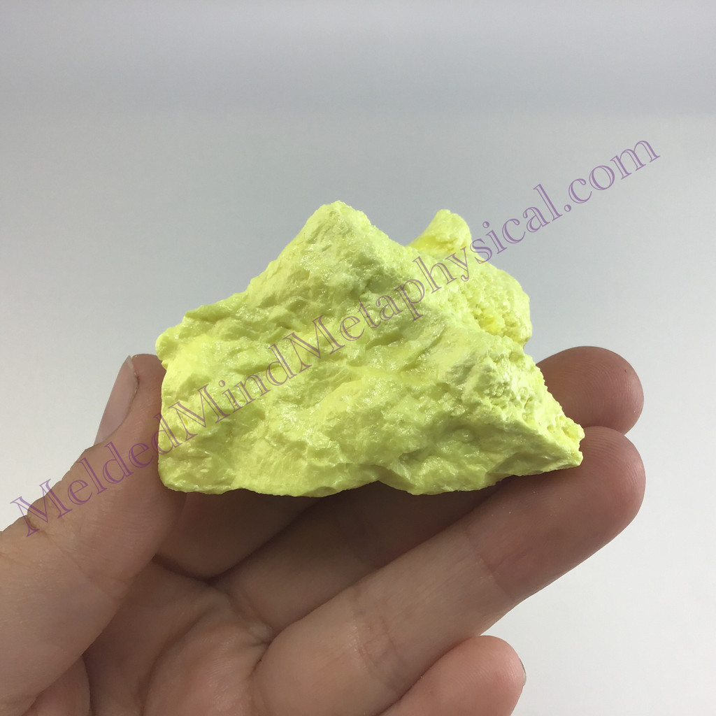 MeldedMind Louisiana Sulphur Sulfur Specimen 2.12in Natural Yellow Mineral 036