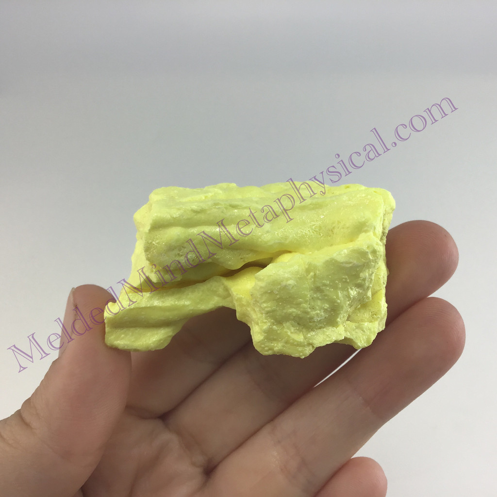 MeldedMind Louisiana Sulphur Sulfur Specimen 2.12in Natural Yellow Mineral 031