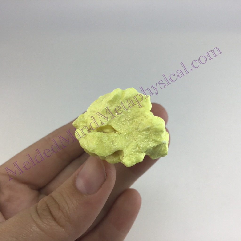 MeldedMind Louisiana Sulphur Sulfur Specimen 2.12in Natural Yellow Mineral 031