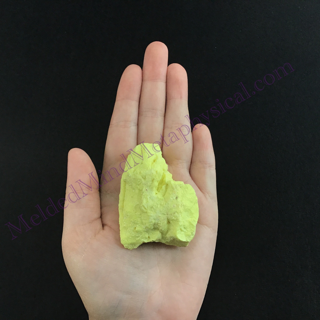 MeldedMind Louisiana Sulphur Sulfur Specimen 2.37in Natural Yellow Mineral 034