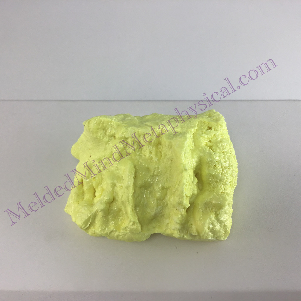 MeldedMind Louisiana Sulphur Sulfur Specimen 2.50in Natural Yellow Mineral 025