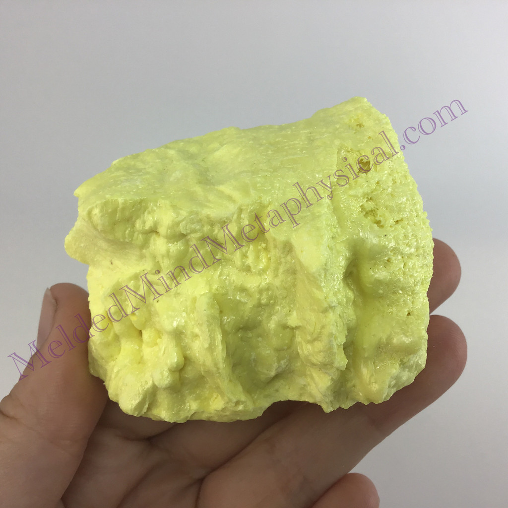 MeldedMind Louisiana Sulphur Sulfur Specimen 2.50in Natural Yellow Mineral 025