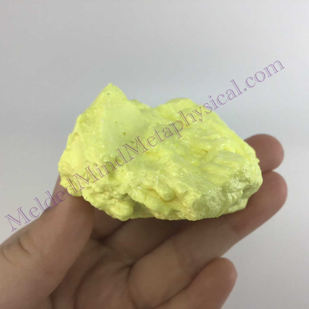 MeldedMind Louisiana Sulphur Sulfur Specimen 2.50in Natural Yellow Mineral 025