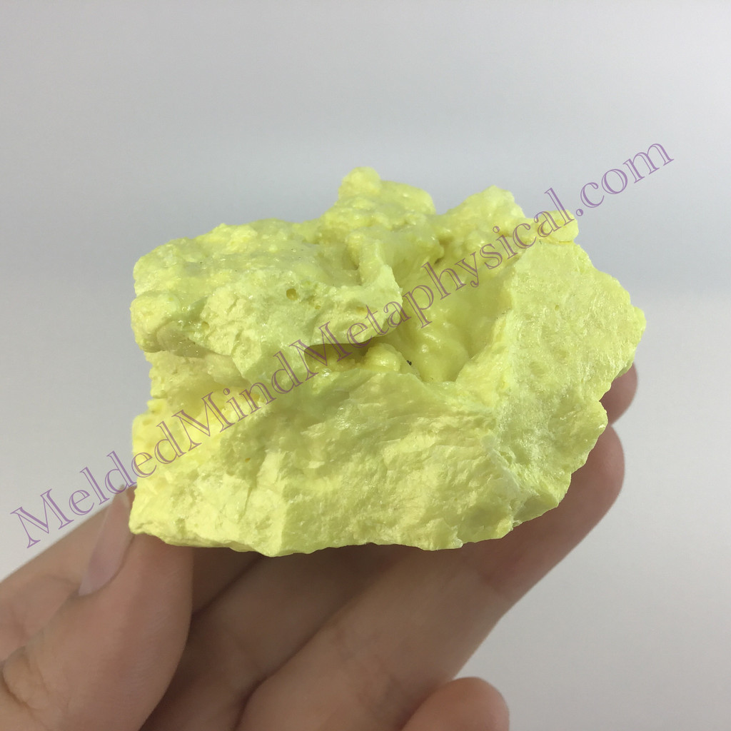 MeldedMind Louisiana Sulphur Sulfur Specimen 2.50in Natural Yellow Mineral 024