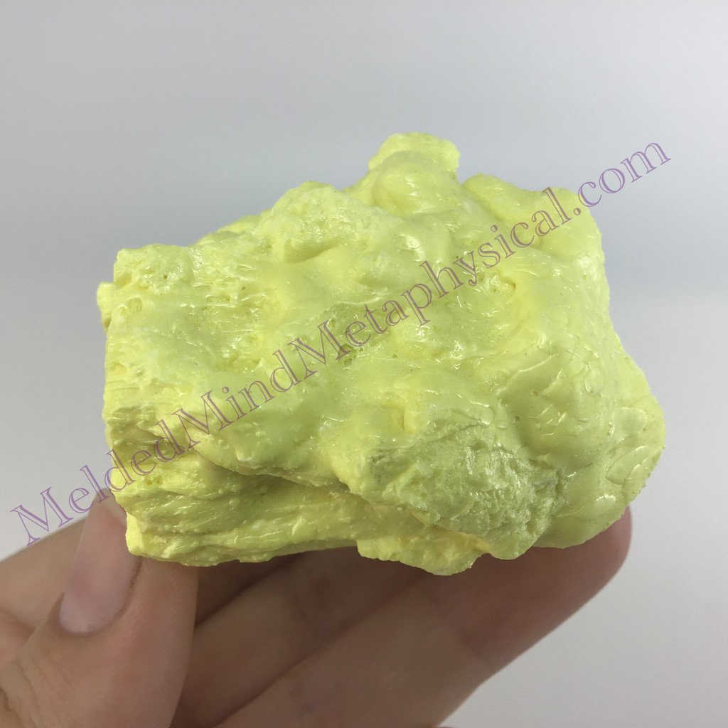 MeldedMind Louisiana Sulphur Sulfur Specimen 2.50in Natural Yellow Mineral 024